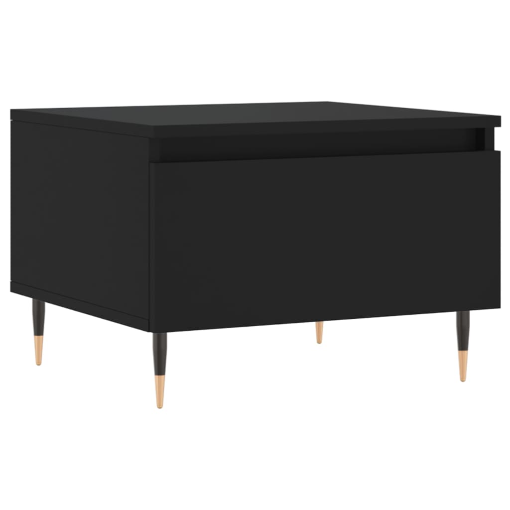 Tables basses 2 pcs noir 50x46x35 cm bois d'ingénierie - XIOS