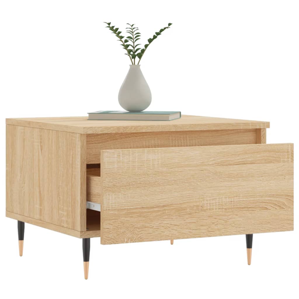 Tables basses 2 pcs chêne sonoma 50x46x35 cm bois d'ingénierie - XIOS