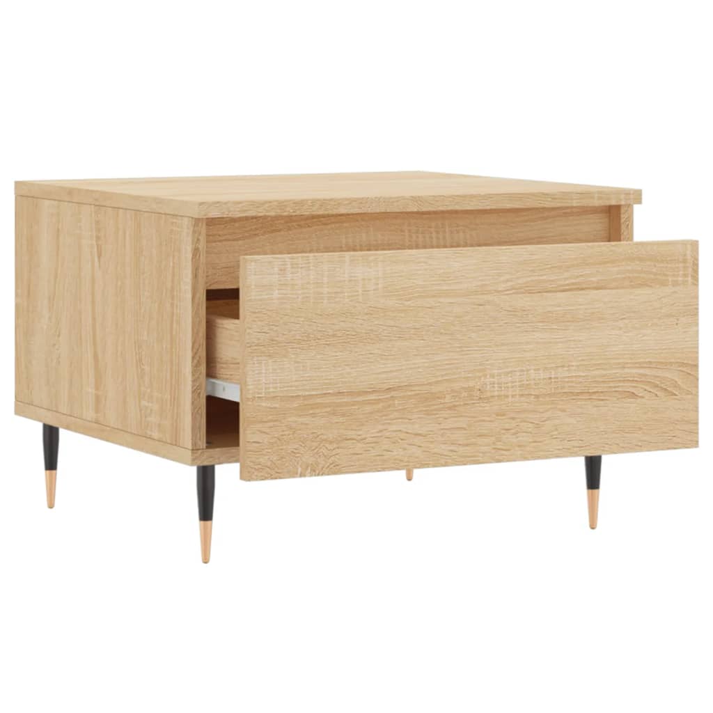 Tables basses 2 pcs chêne sonoma 50x46x35 cm bois d'ingénierie - XIOS