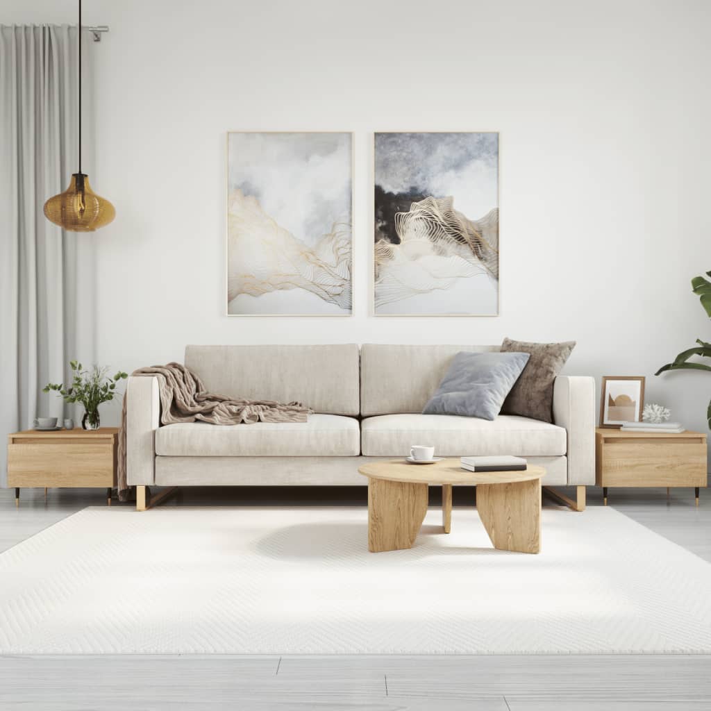 Tables basses 2 pcs chêne sonoma 50x46x35 cm bois d'ingénierie - XIOS