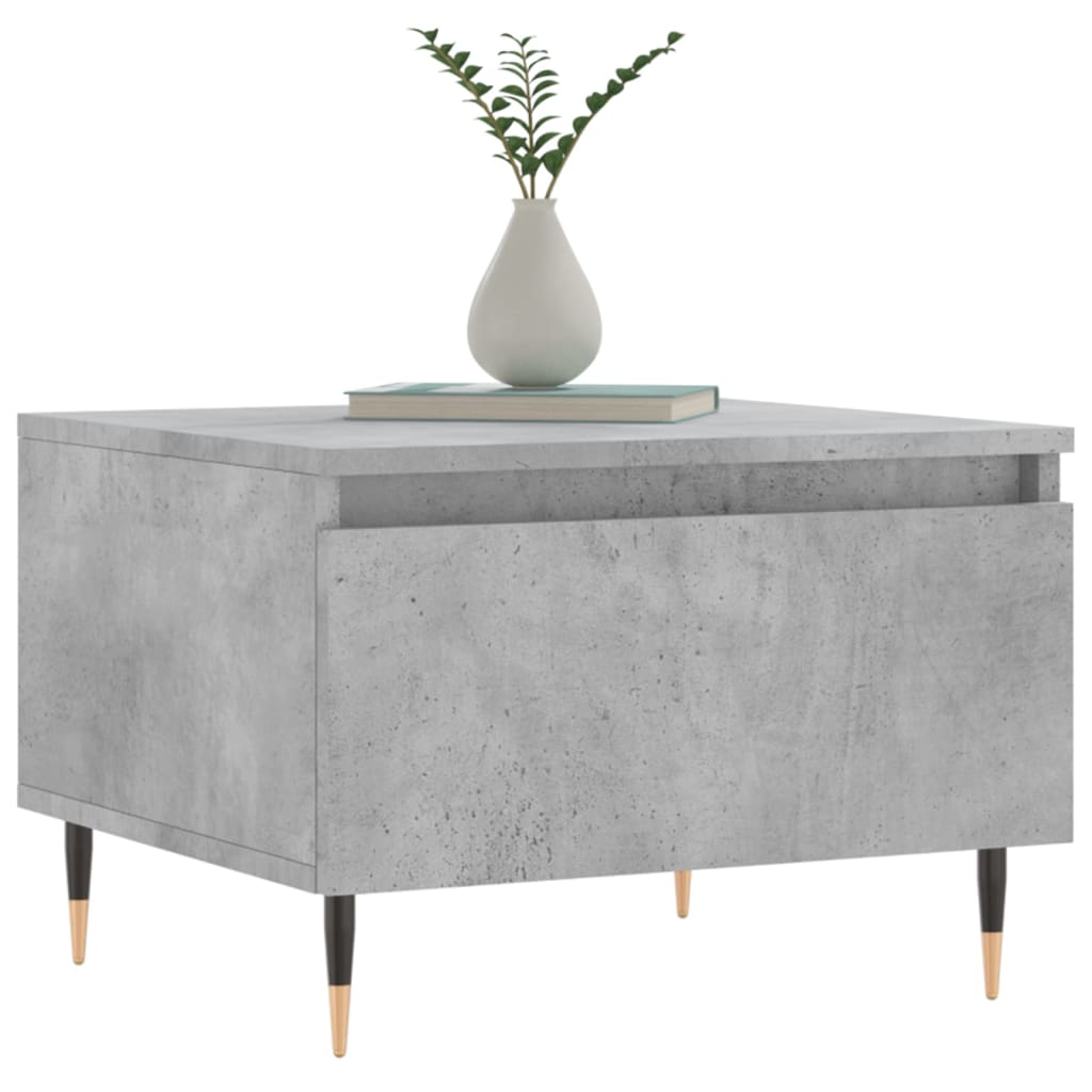 Tables basses 2 pcs gris béton 50x46x35 cm bois d'ingénierie - XIOS