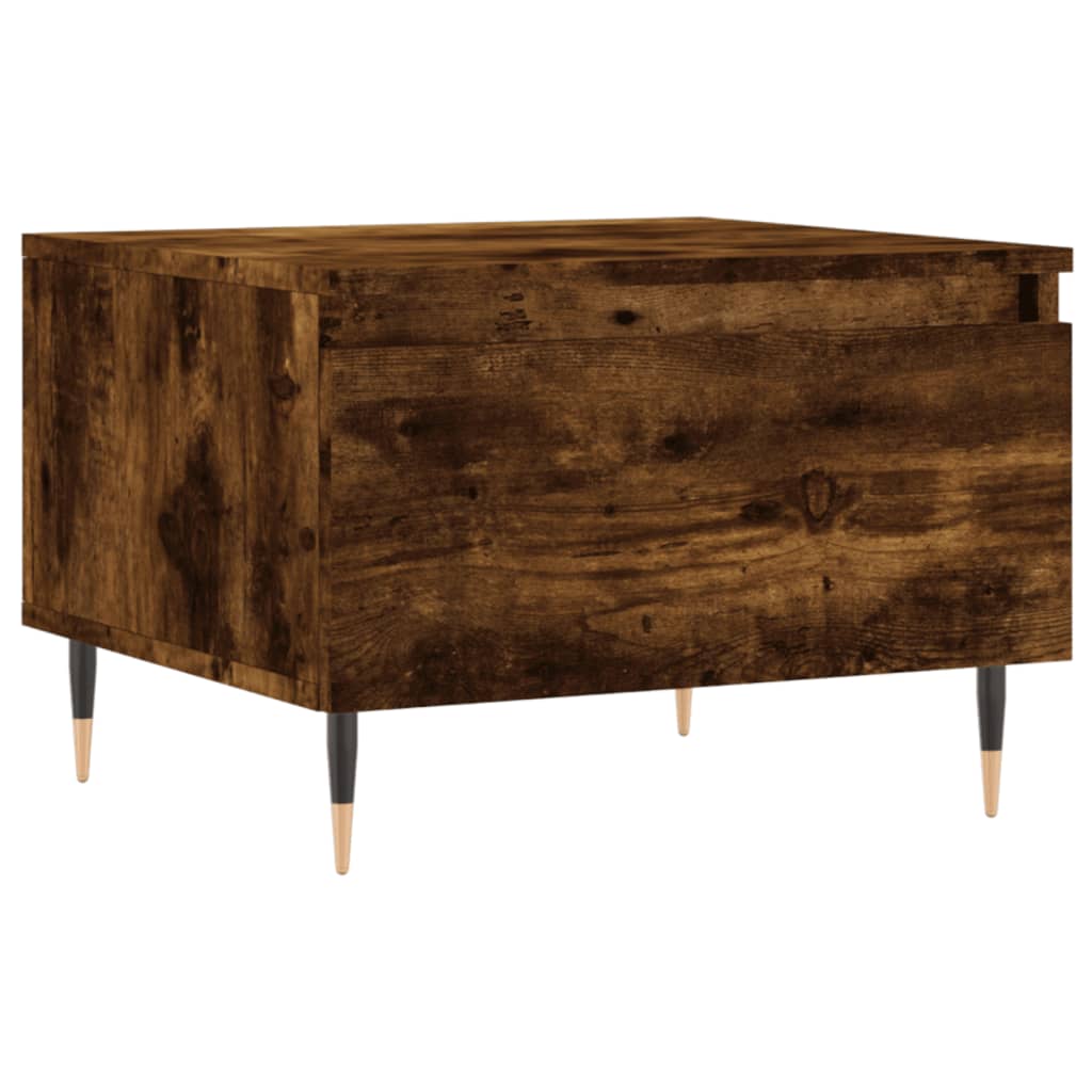 Tables basses 2 pcs chêne fumé 50x46x35 cm bois d'ingénierie - XIOS