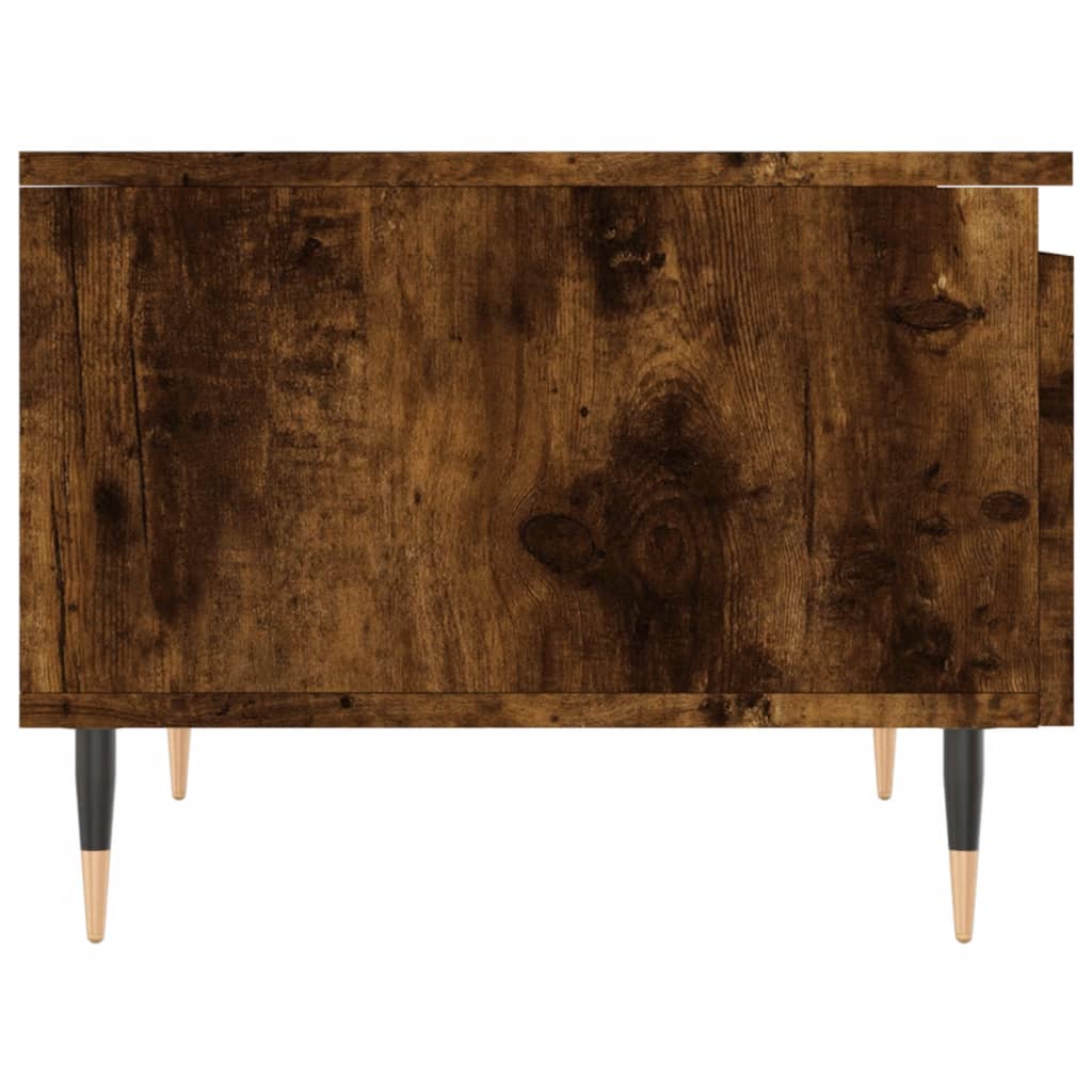 Tables basses 2 pcs chêne fumé 50x46x35 cm bois d'ingénierie - XIOS