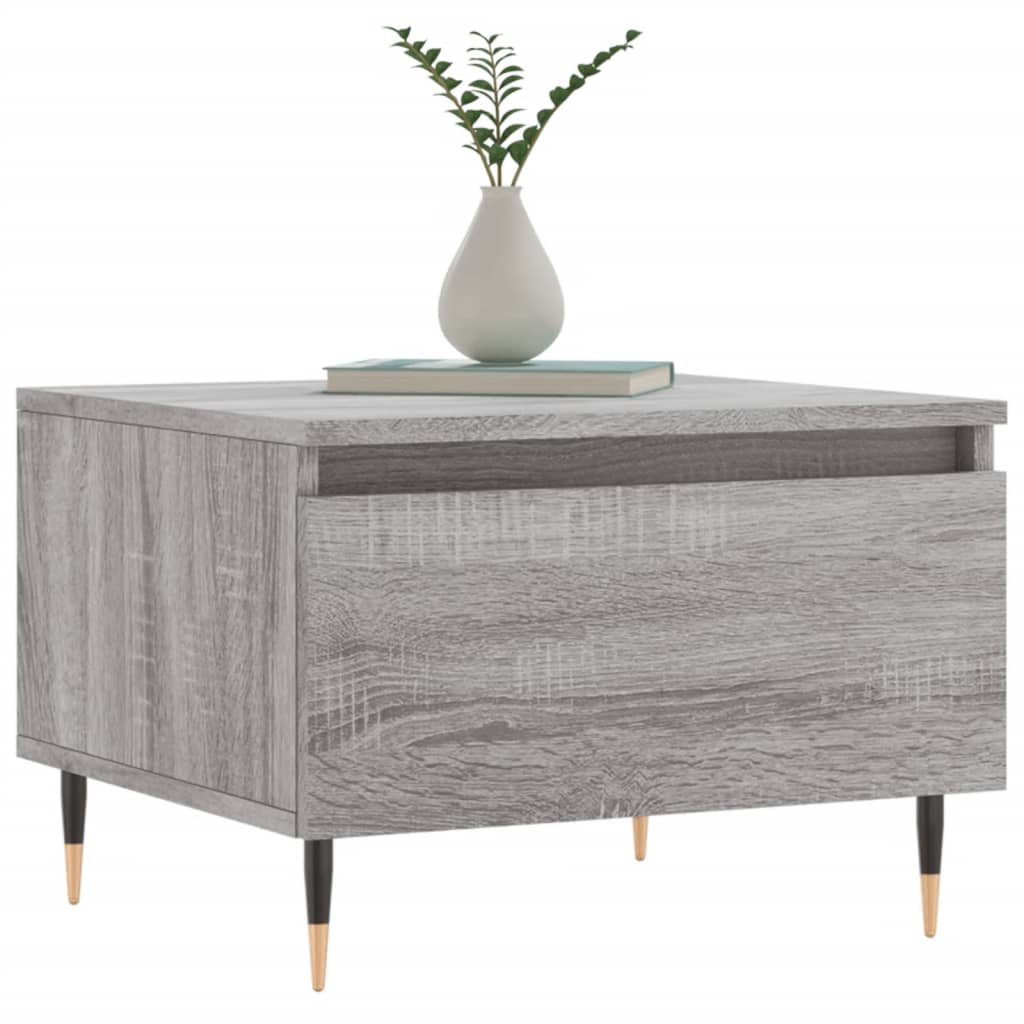 Tables basses 2 pcs sonoma gris 50x46x35 cm bois d'ingénierie - XIOS