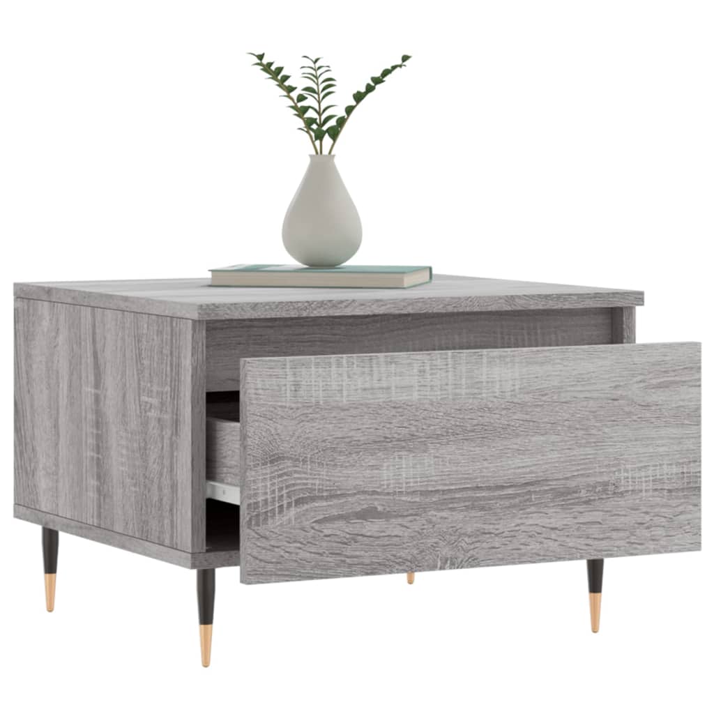 Tables basses 2 pcs sonoma gris 50x46x35 cm bois d'ingénierie - XIOS