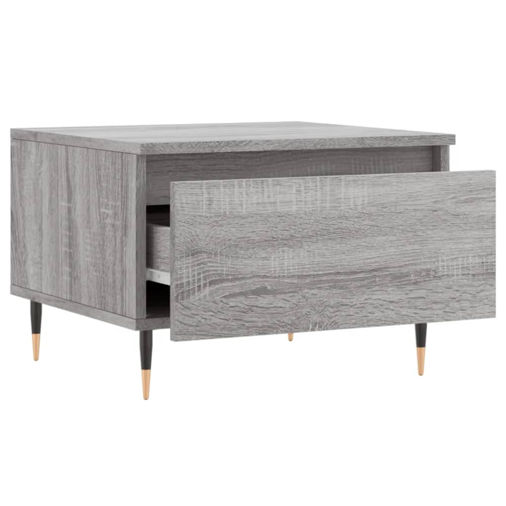 Tables basses 2 pcs sonoma gris 50x46x35 cm bois d'ingénierie - XIOS