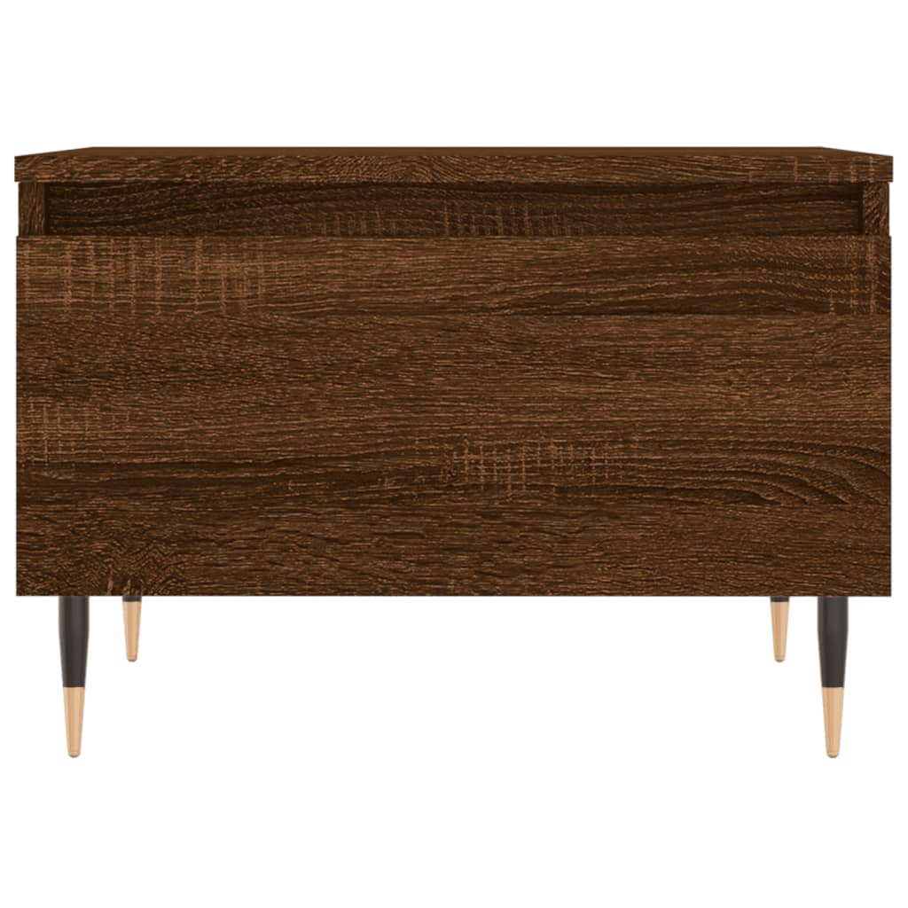 Table basse chêne marron 50x46x35 cm bois d'ingénierie - XIOS