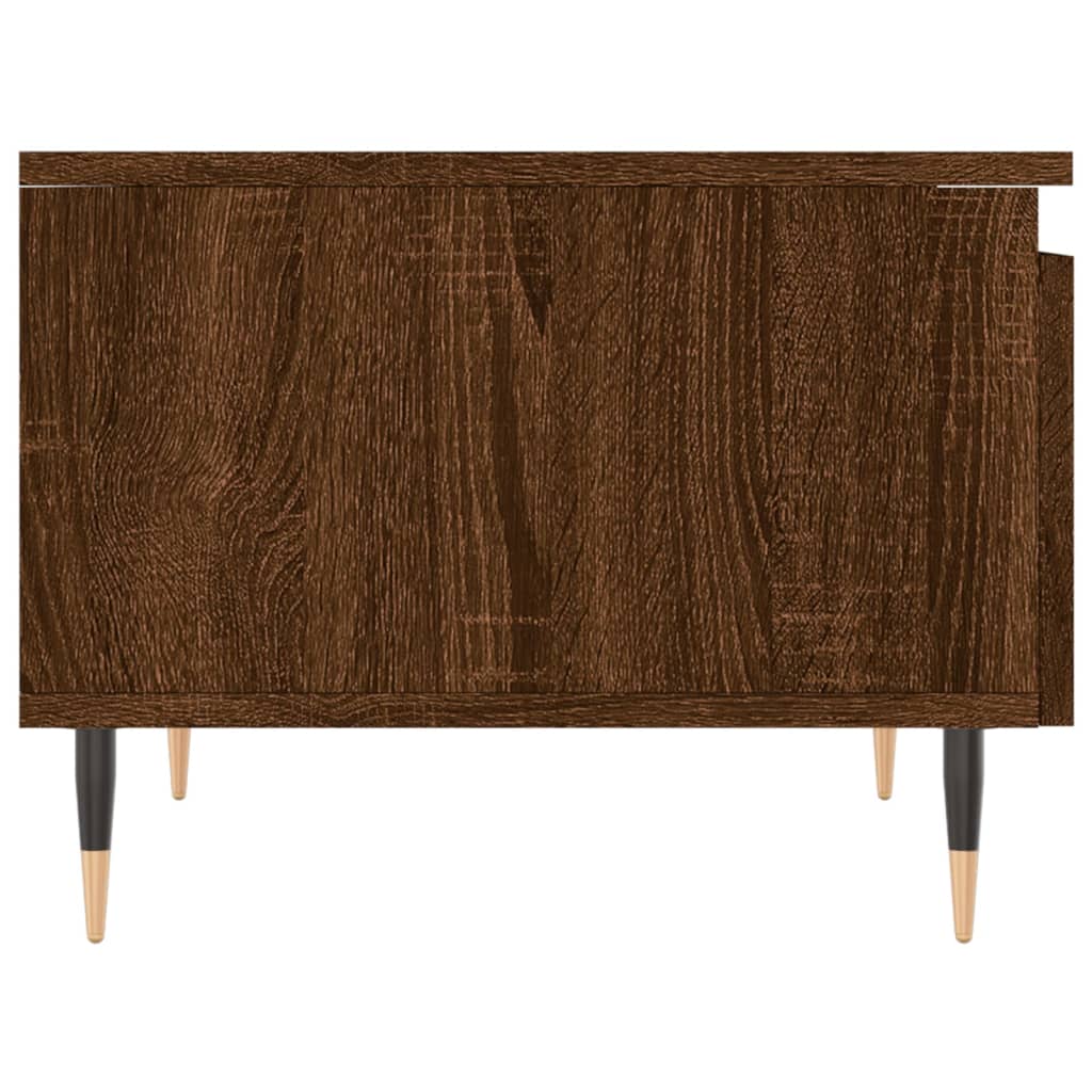 Table basse chêne marron 50x46x35 cm bois d'ingénierie - XIOS