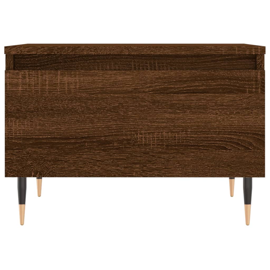 Tables basses 2 pcs chêne marron 50x46x35 cm bois d'ingénierie - XIOS