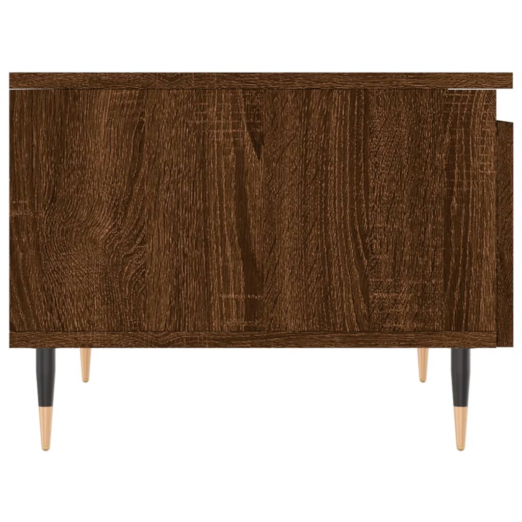 Tables basses 2 pcs chêne marron 50x46x35 cm bois d'ingénierie - XIOS