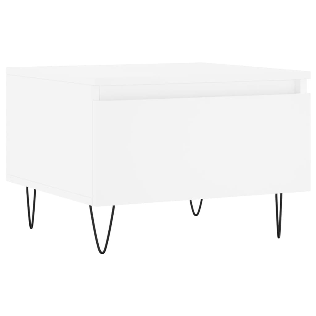 Tables basses 2 pcs blanc 50x46x35 cm bois d'ingénierie - XIOS