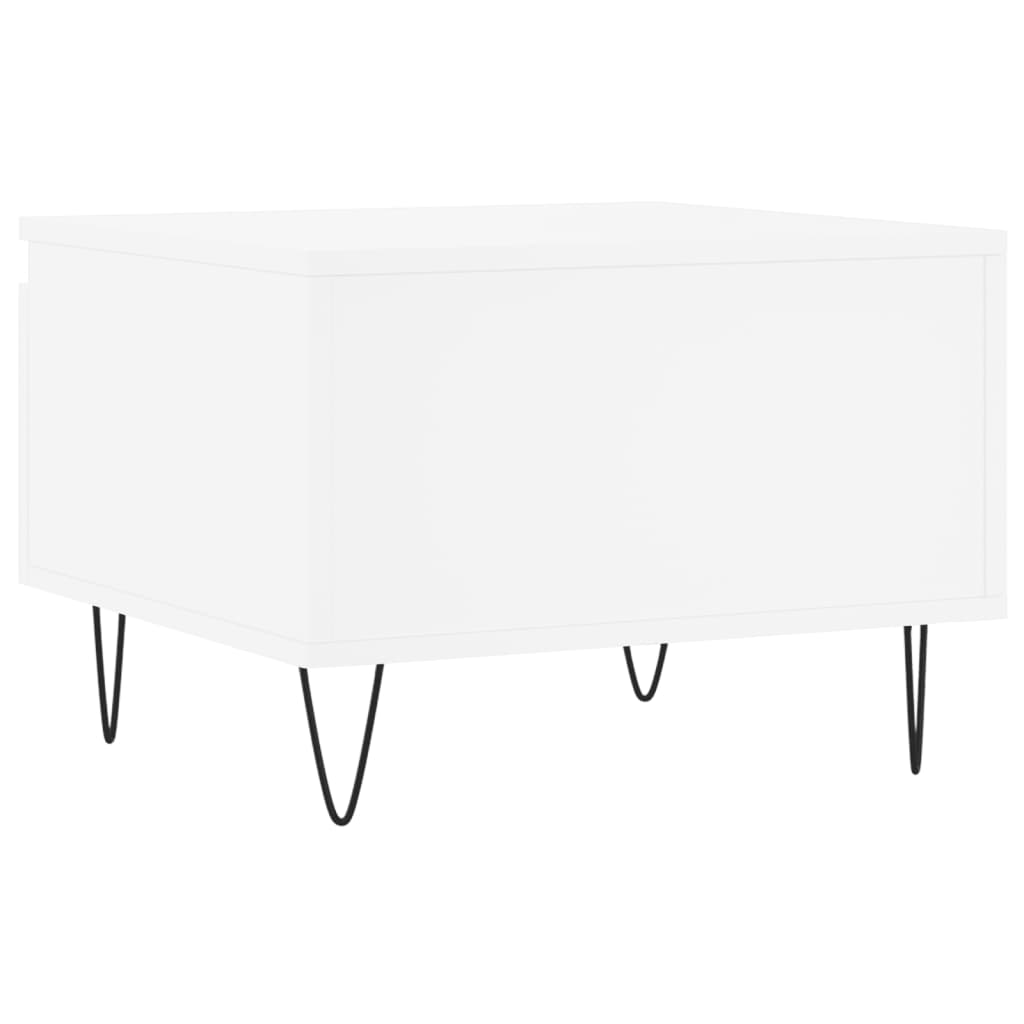 Tables basses 2 pcs blanc 50x46x35 cm bois d'ingénierie - XIOS