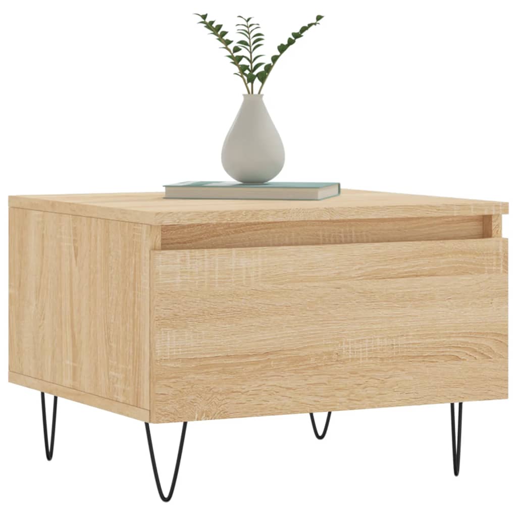 Tables basses 2 pcs chêne sonoma 50x46x35 cm bois d'ingénierie - XIOS