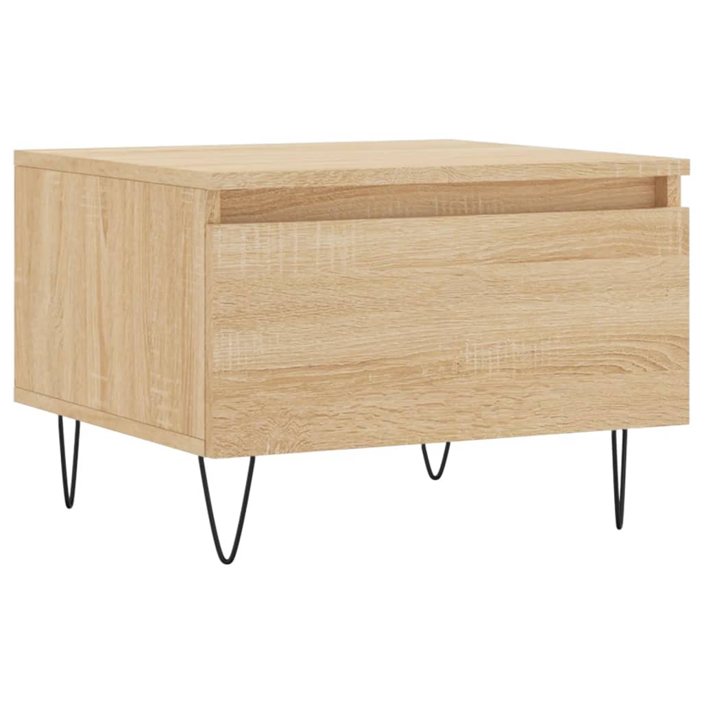 Tables basses 2 pcs chêne sonoma 50x46x35 cm bois d'ingénierie - XIOS