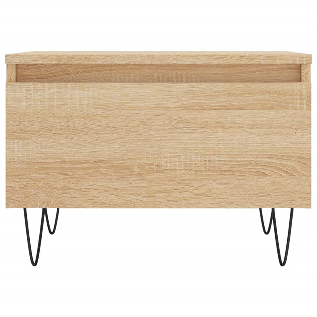 Tables basses 2 pcs chêne sonoma 50x46x35 cm bois d'ingénierie - XIOS