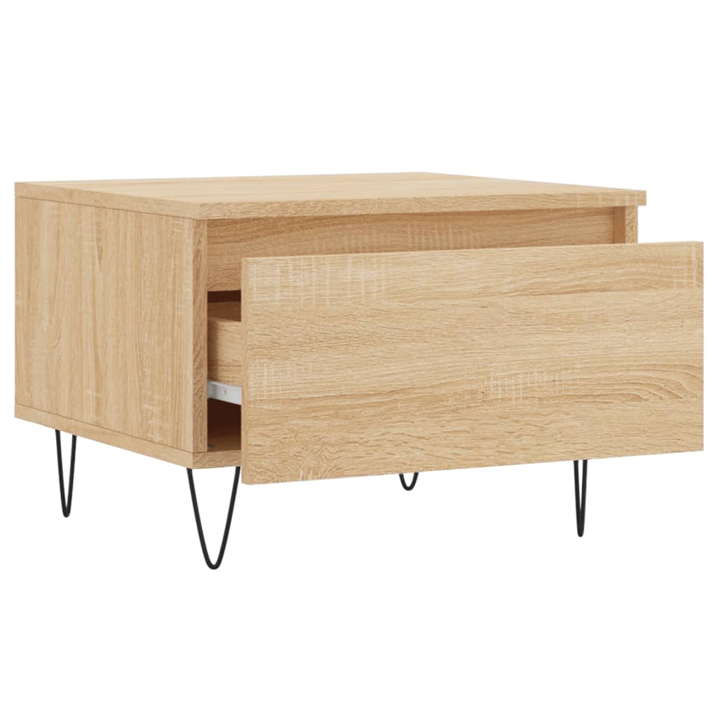 Tables basses 2 pcs chêne sonoma 50x46x35 cm bois d'ingénierie - XIOS