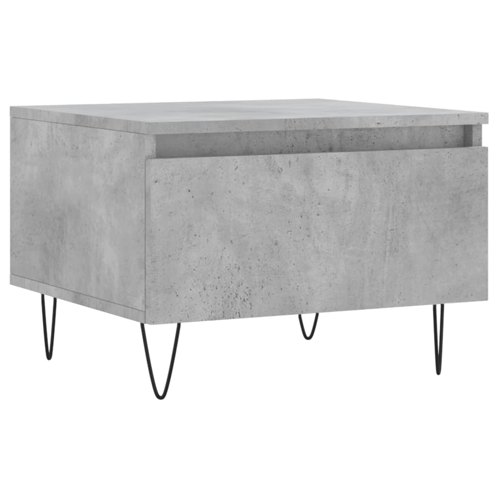 Tables basses 2 pcs gris béton 50x46x35 cm bois d'ingénierie - XIOS