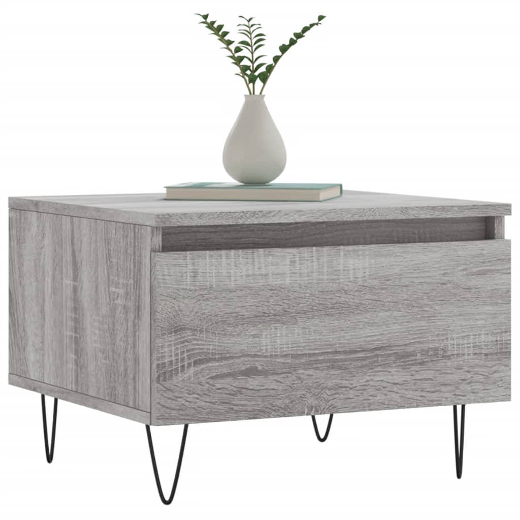Tables basses 2 pcs sonoma gris 50x46x35 cm bois d'ingénierie - XIOS