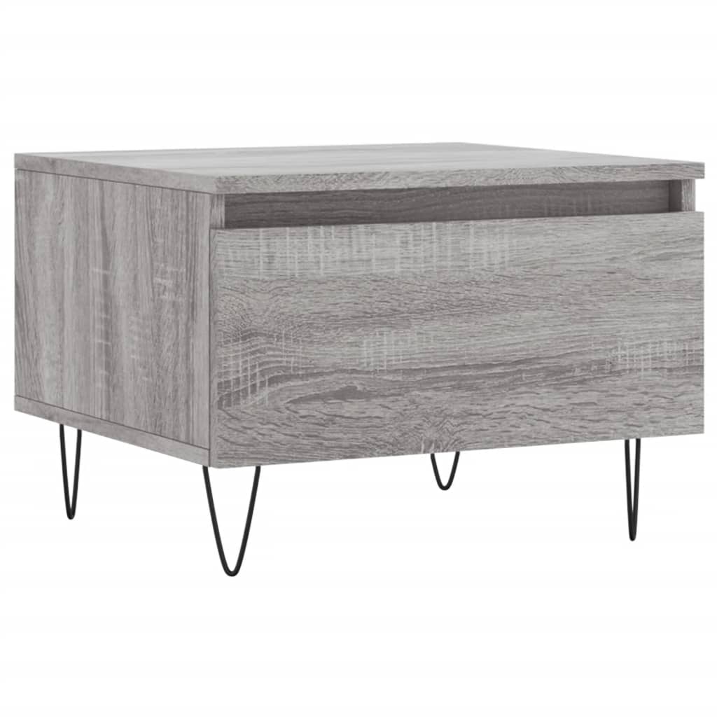 Tables basses 2 pcs sonoma gris 50x46x35 cm bois d'ingénierie - XIOS