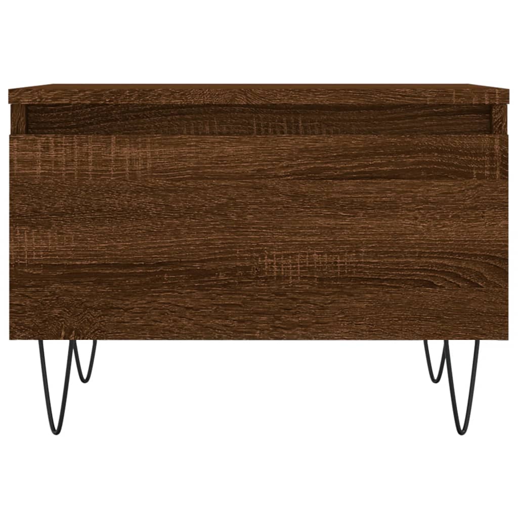 Tables basses 2 pcs chêne marron 50x46x35 cm bois d'ingénierie - XIOS