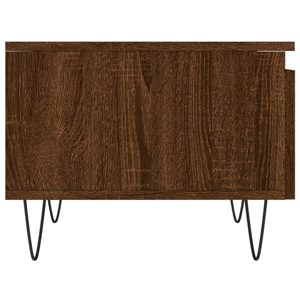 Tables basses 2 pcs chêne marron 50x46x35 cm bois d'ingénierie - XIOS