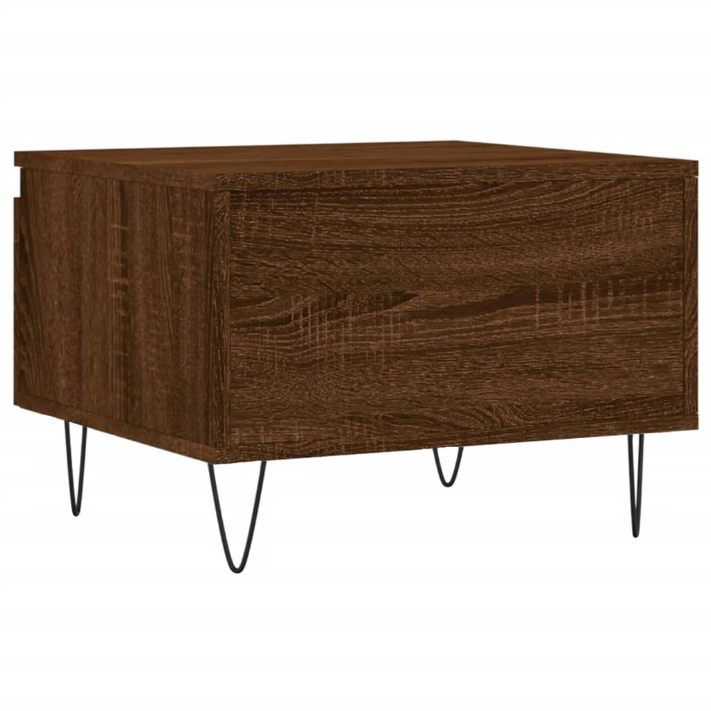 Tables basses 2 pcs chêne marron 50x46x35 cm bois d'ingénierie - XIOS