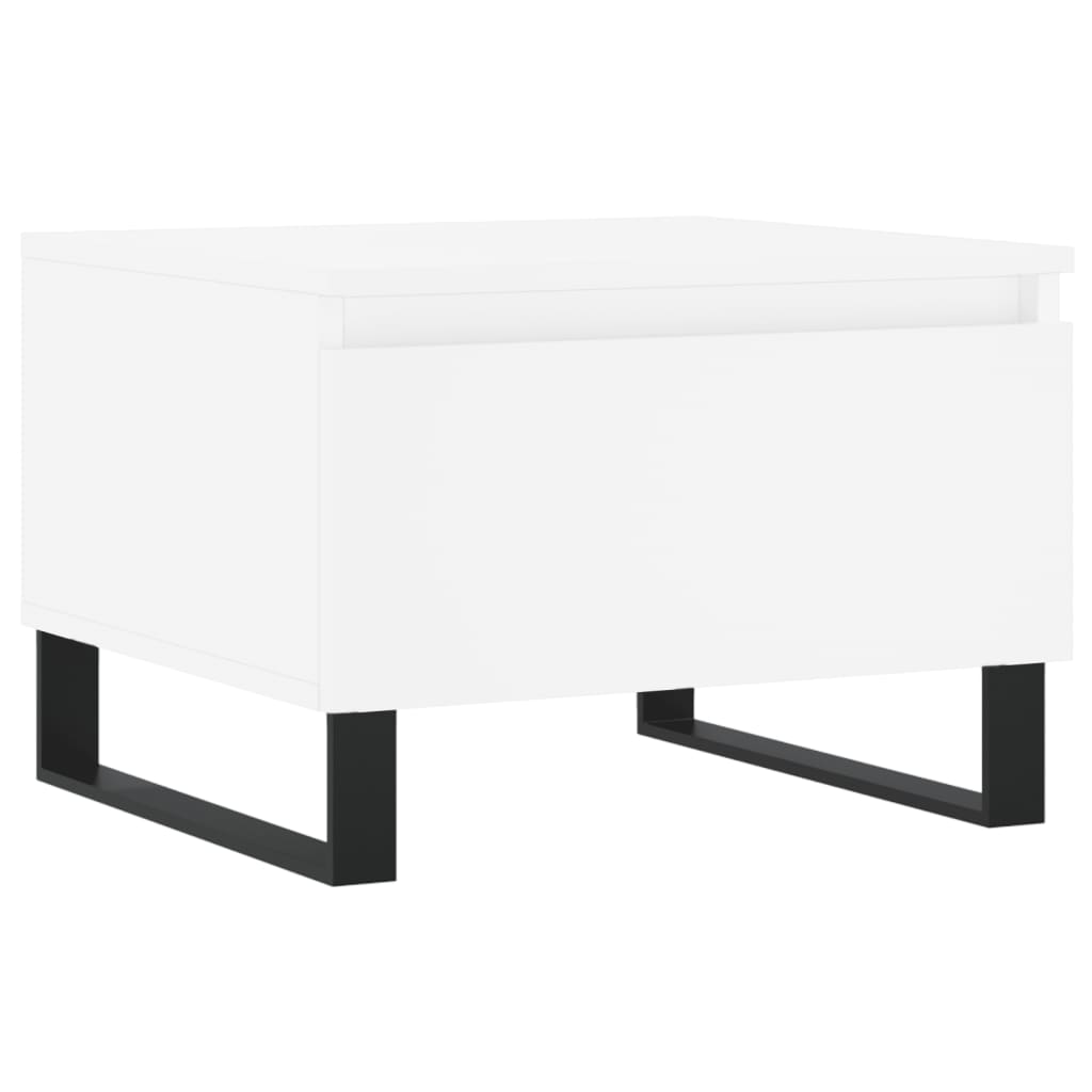 Tables basses 2 pcs blanc 50x46x35 cm bois d'ingénierie - XIOS