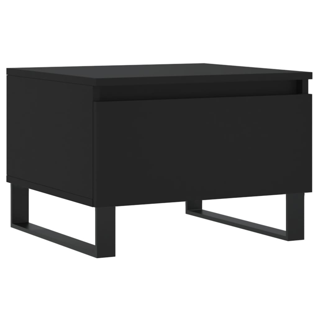 Tables basses 2 pcs noir 50x46x35 cm bois d'ingénierie - XIOS