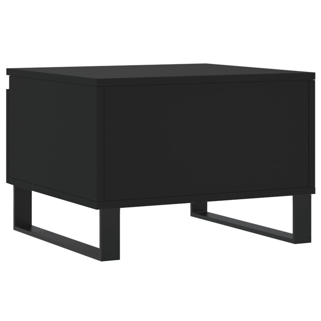 Tables basses 2 pcs noir 50x46x35 cm bois d'ingénierie - XIOS