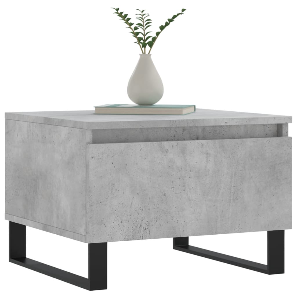 Tables basses 2 pcs gris béton 50x46x35 cm bois d'ingénierie - XIOS