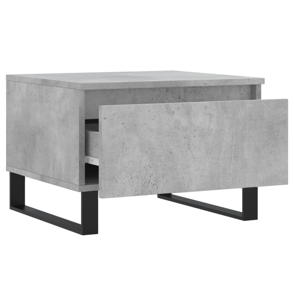 Tables basses 2 pcs gris béton 50x46x35 cm bois d'ingénierie - XIOS