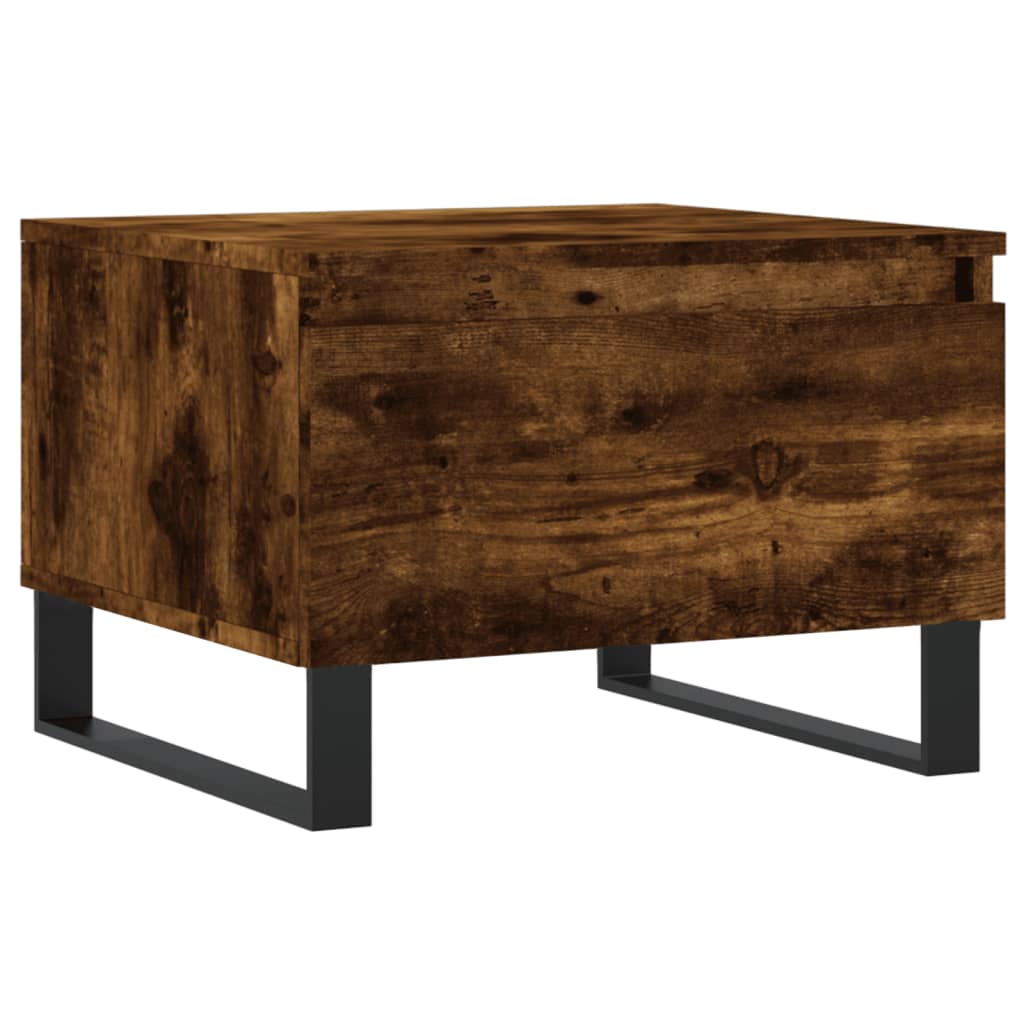 Tables basses 2 pcs chêne fumé 50x46x35 cm bois d'ingénierie - XIOS