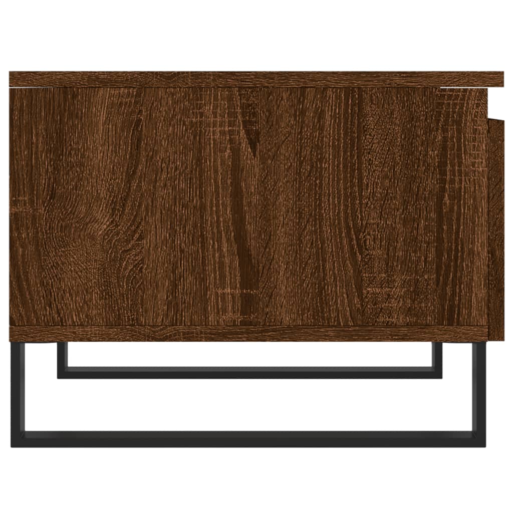Table basse chêne marron 50x46x35 cm bois d'ingénierie - XIOS