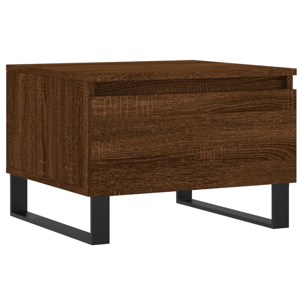 Tables basses 2 pcs chêne marron 50x46x35 cm bois d'ingénierie - XIOS