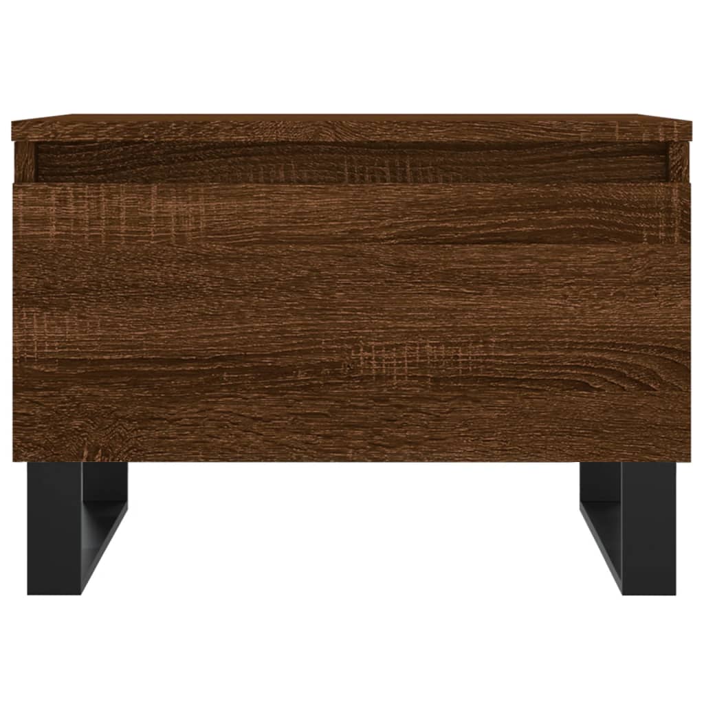 Tables basses 2 pcs chêne marron 50x46x35 cm bois d'ingénierie - XIOS