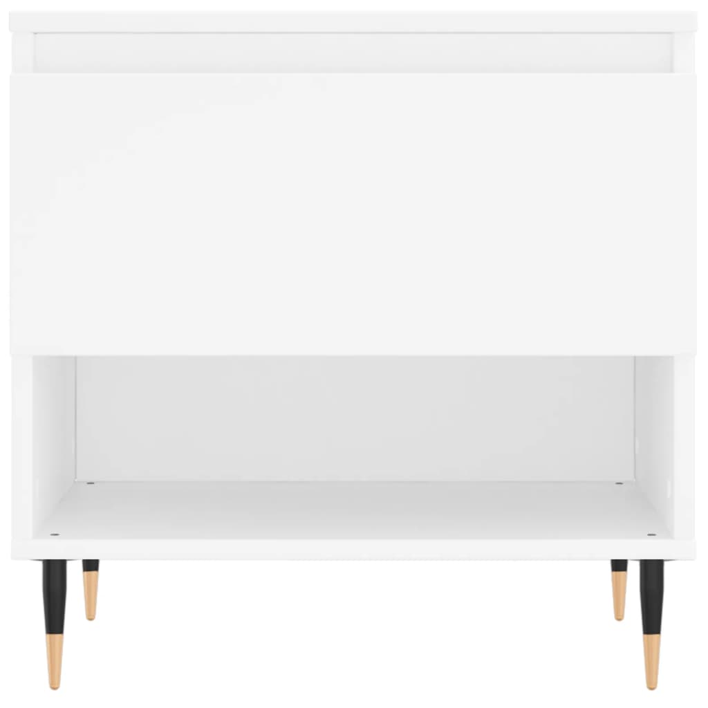 Table basse blanc 50x46x50 cm bois d’ingénierie - XIOS