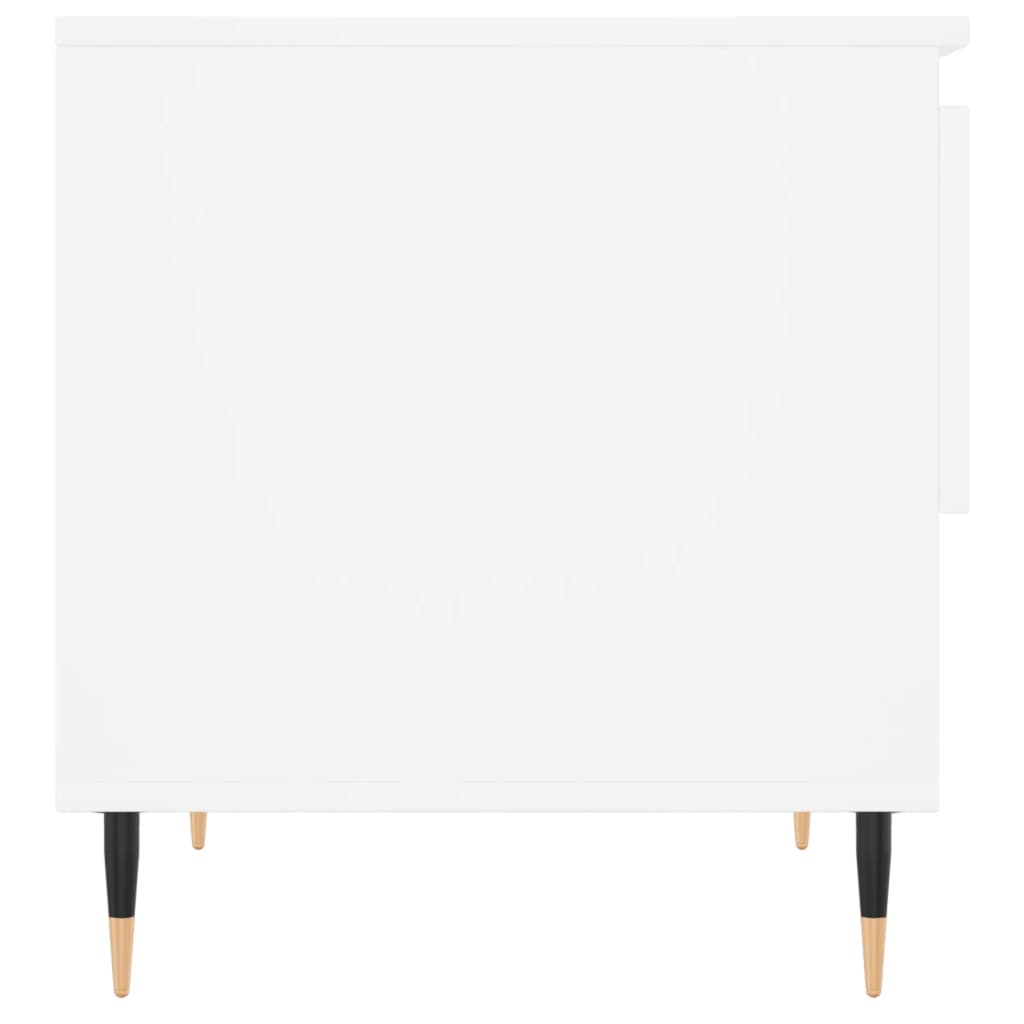 Table basse blanc 50x46x50 cm bois d’ingénierie - XIOS
