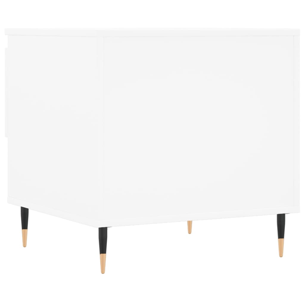 Table basse blanc 50x46x50 cm bois d’ingénierie - XIOS