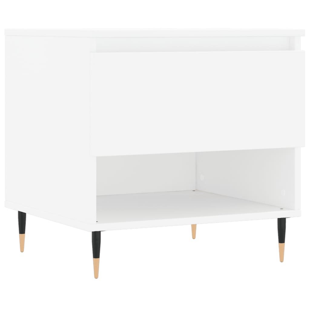 Tables basses 2 pcs blanc 50x46x50 cm bois d'ingénierie - XIOS
