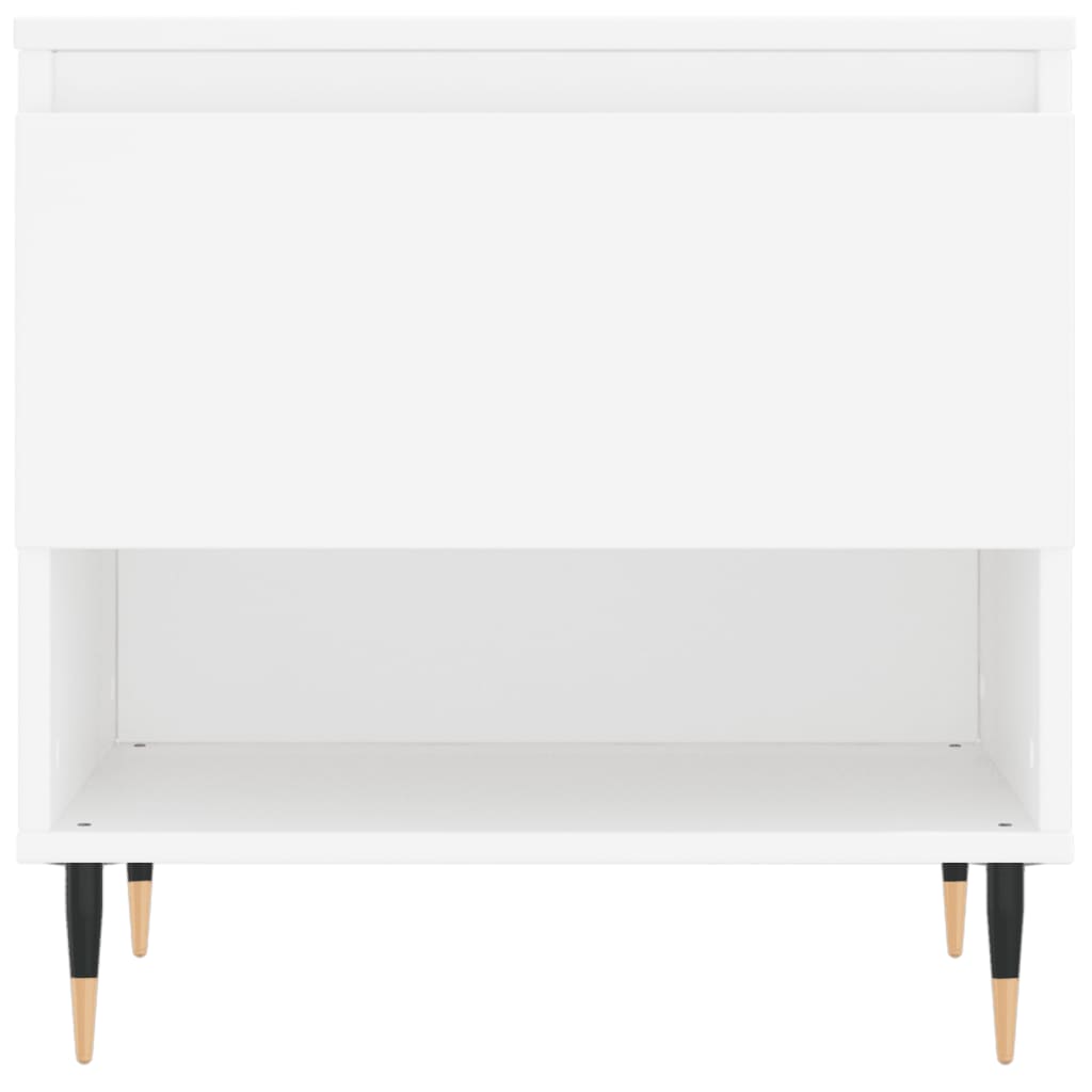Tables basses 2 pcs blanc 50x46x50 cm bois d'ingénierie - XIOS