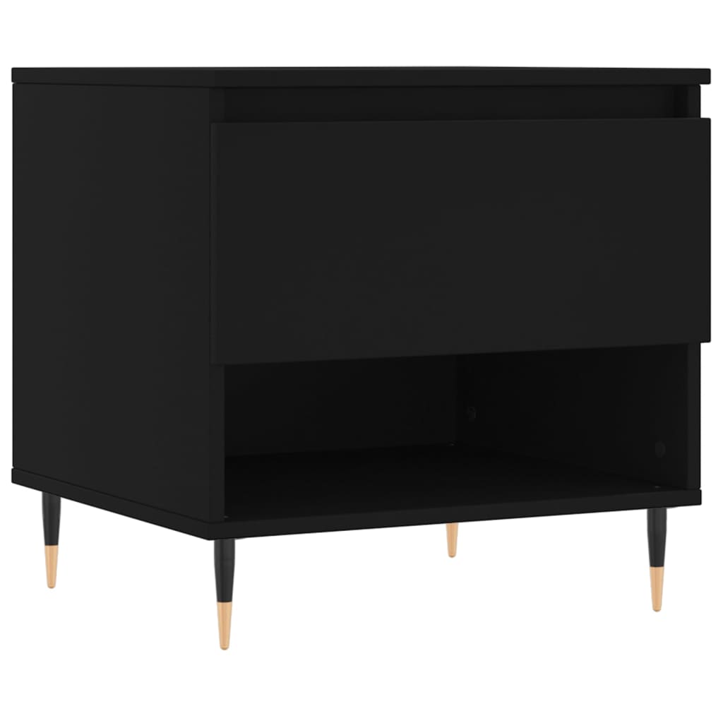 Table basse noir 50x46x50 cm bois d’ingénierie - XIOS