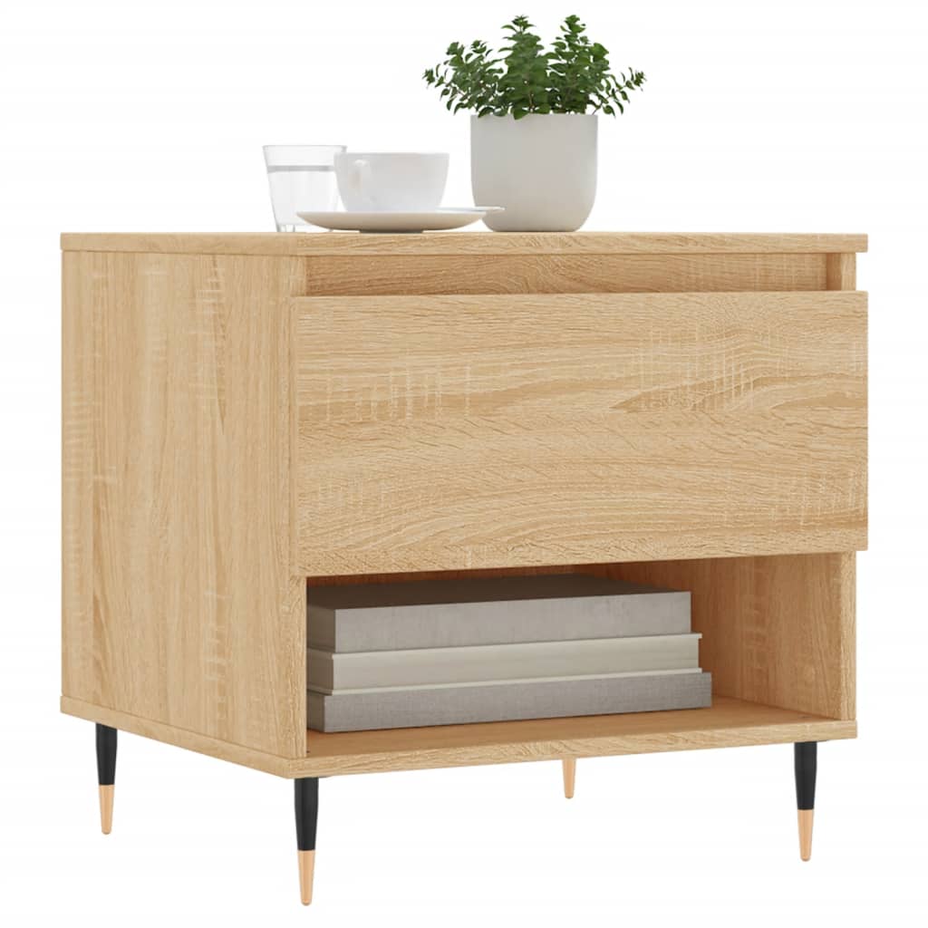 Tables basses 2 pcs chêne sonoma 50x46x50 cm bois d'ingénierie - XIOS