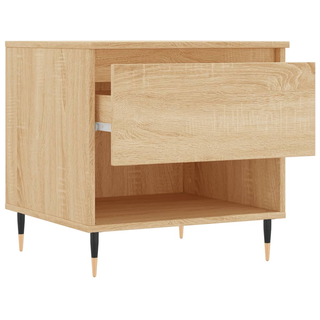 Tables basses 2 pcs chêne sonoma 50x46x50 cm bois d'ingénierie - XIOS