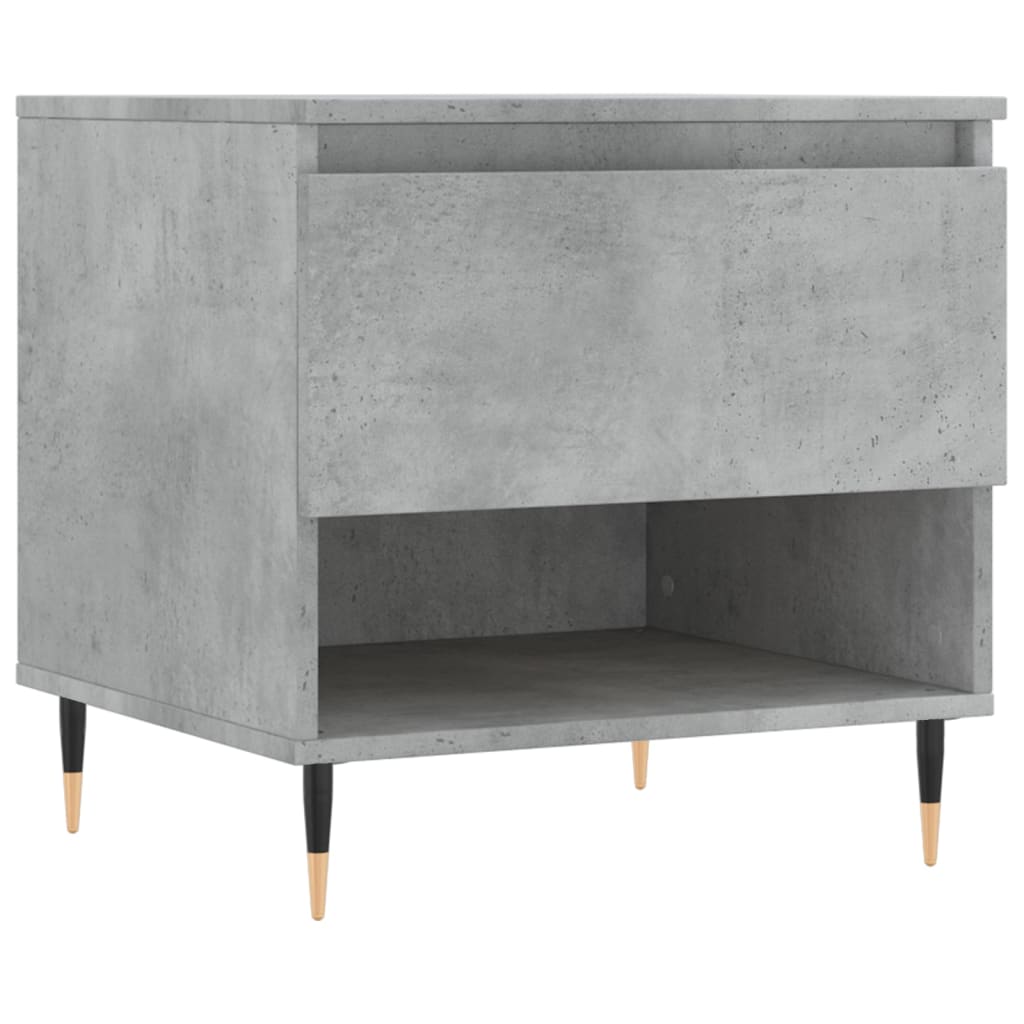 Table basse gris béton 50x46x50 cm bois d'ingénierie - XIOS