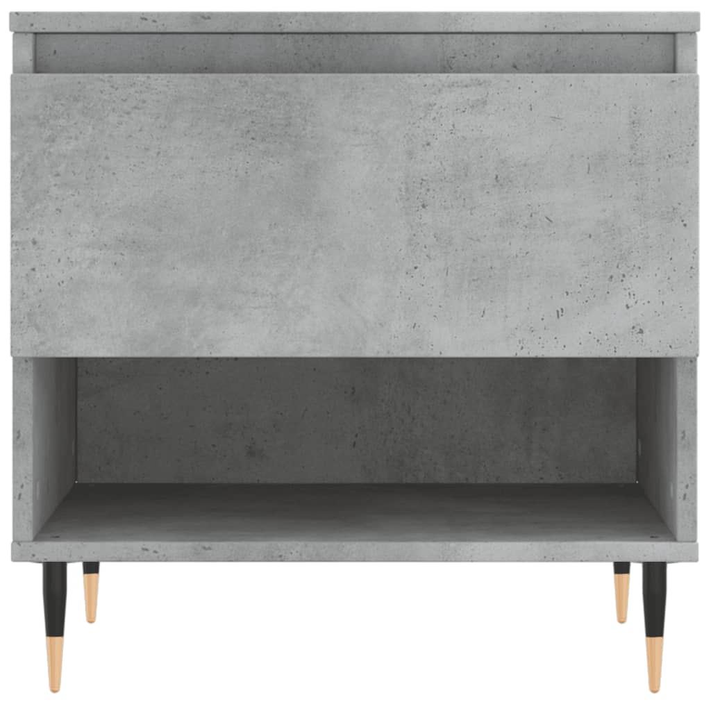 Table basse gris béton 50x46x50 cm bois d'ingénierie - XIOS