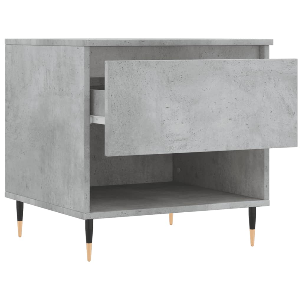 Table basse gris béton 50x46x50 cm bois d'ingénierie - XIOS