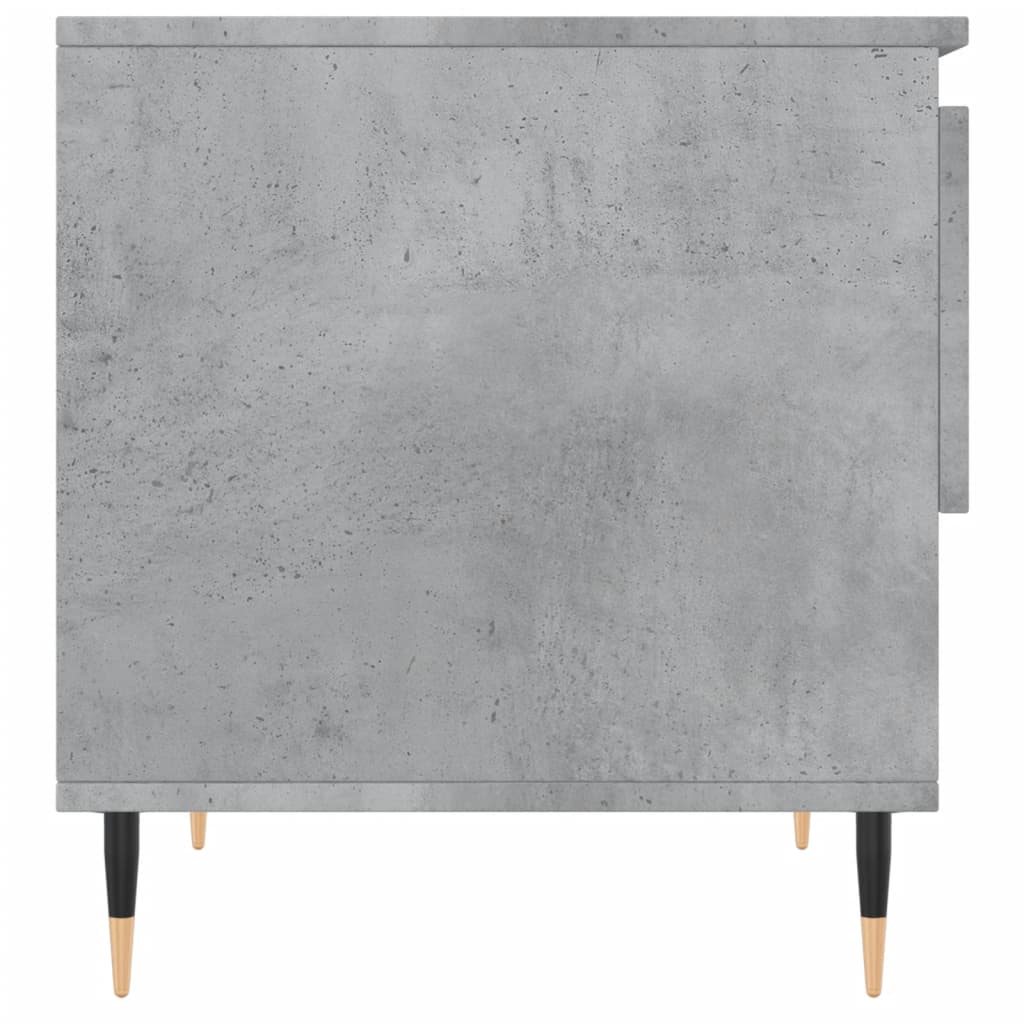 Table basse gris béton 50x46x50 cm bois d'ingénierie - XIOS