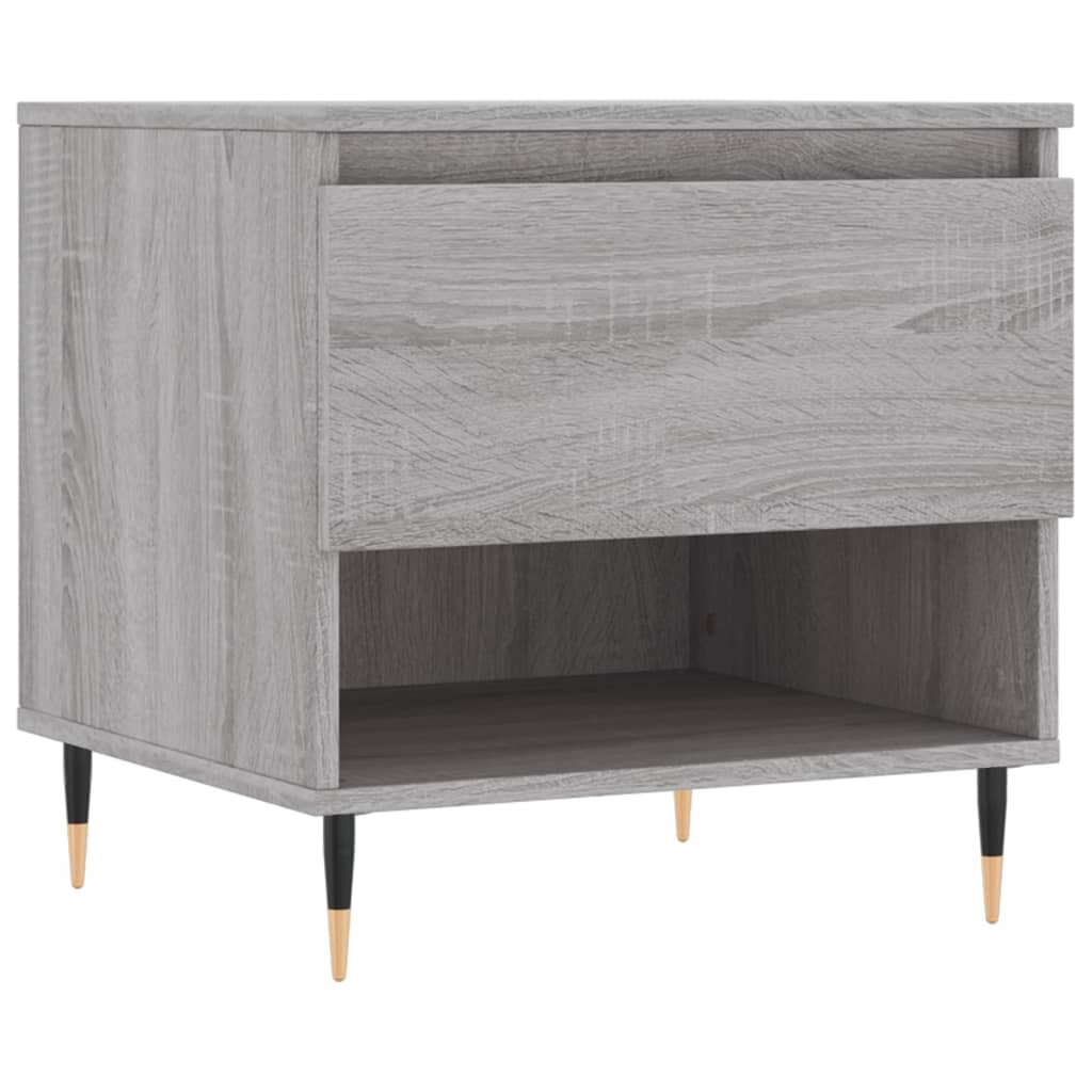 Table basse sonoma gris 50x46x50 cm bois d'ingénierie - XIOS