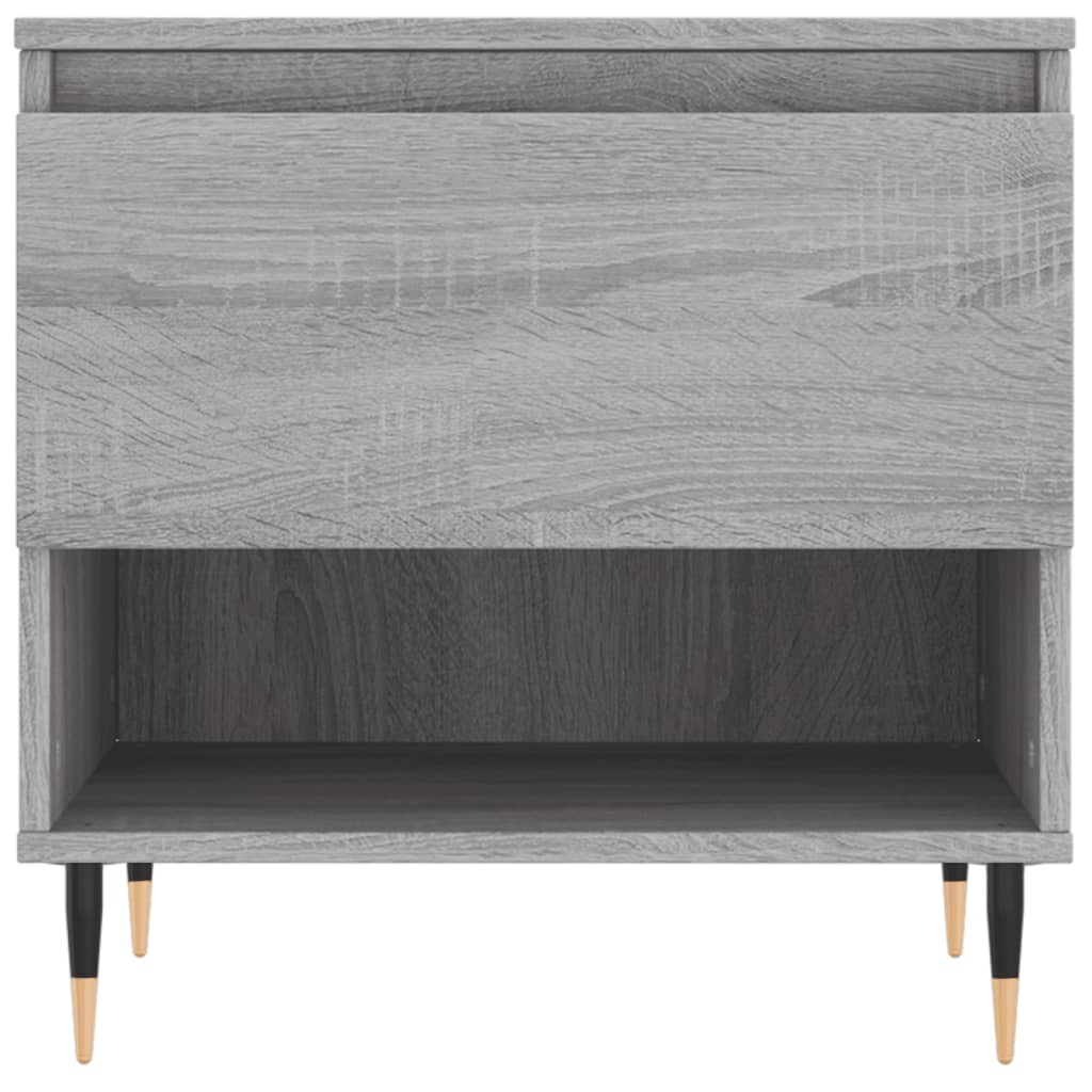 Table basse sonoma gris 50x46x50 cm bois d'ingénierie - XIOS