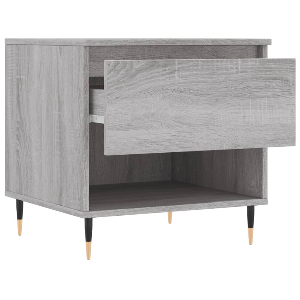 Table basse sonoma gris 50x46x50 cm bois d'ingénierie - XIOS